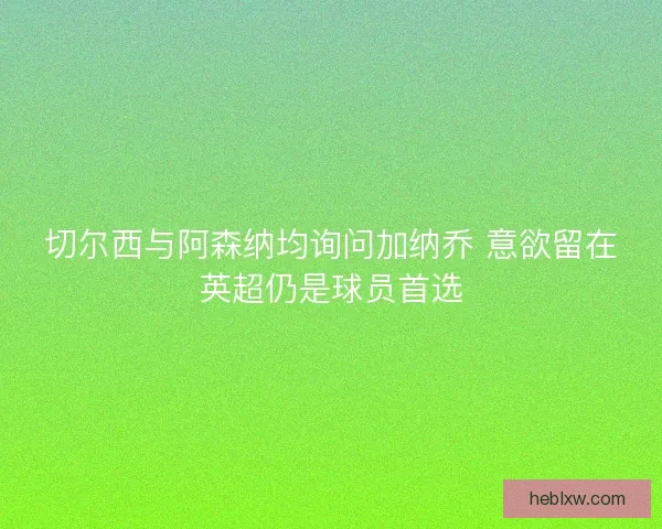 切尔西与阿森纳均询问加纳乔 意欲留在英超仍是球员首选
